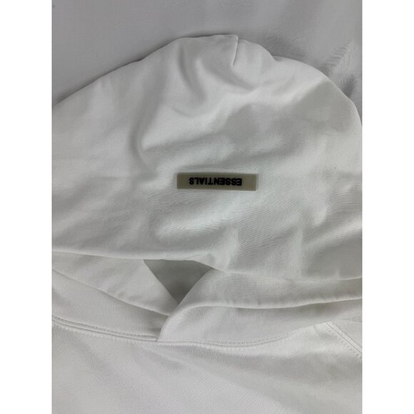 Fear of God Essentials Pullover Hoodie White Applique Logo Basically Small - Picture 4 of 8